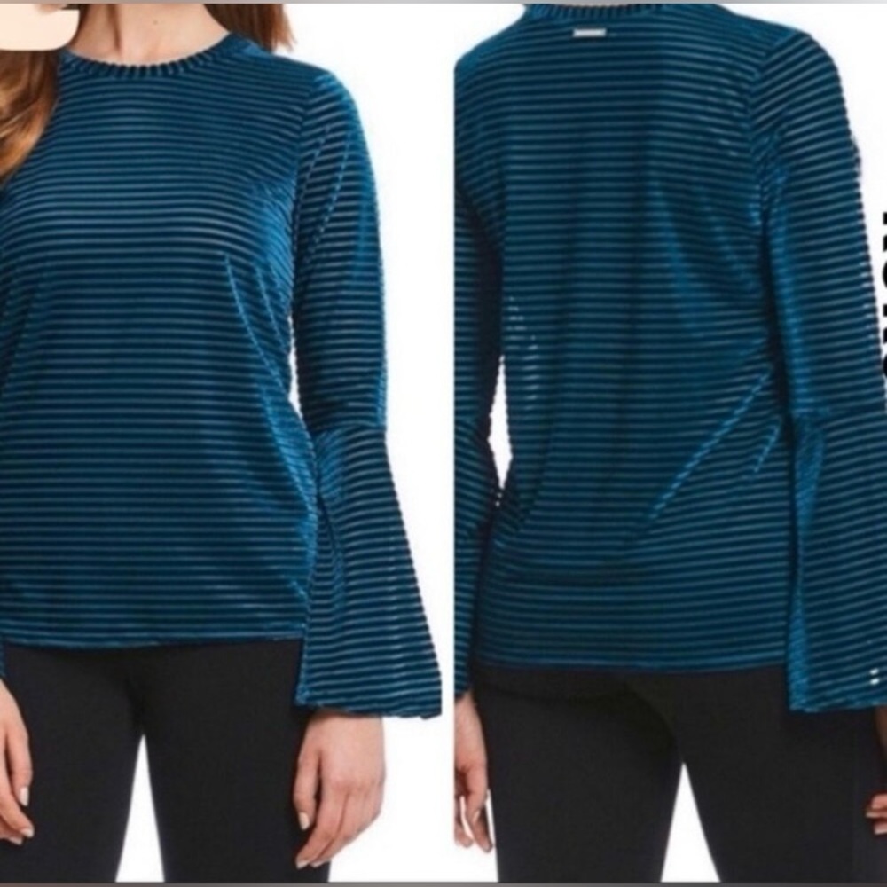 MICHAEL Michael Kors Velvet Bell Sleeve Top NWT